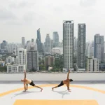 Photo Two Men Doing Yoga